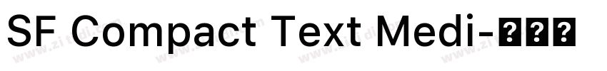 SF Compact Text Medi字体转换